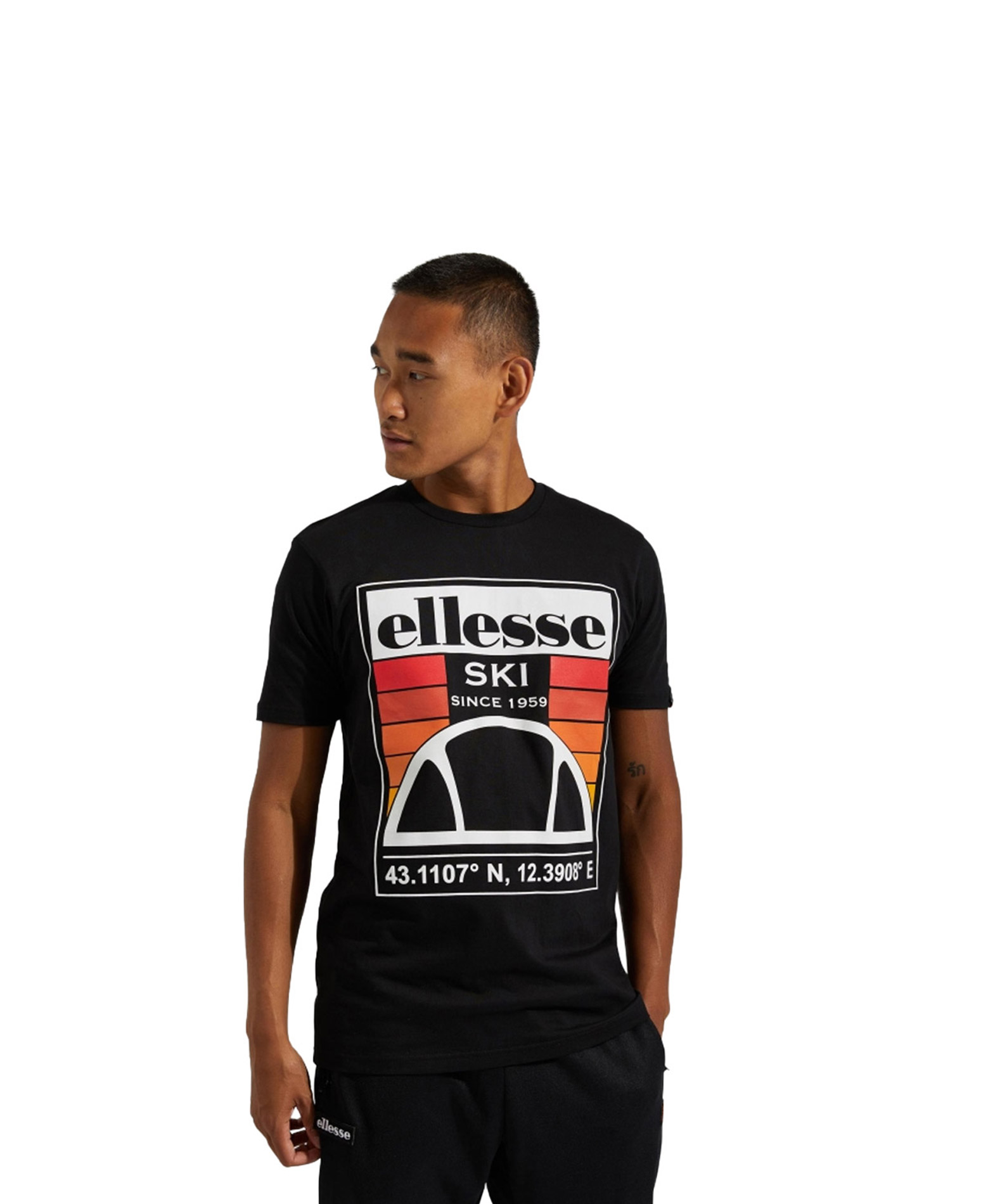 ELLESSE TERO TEE SHG09744-BLACK Black