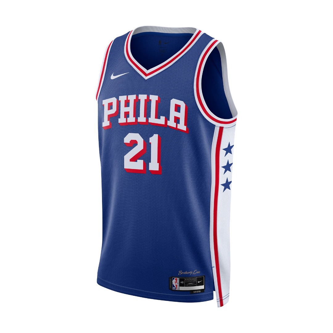 Nike NBA Dri-FIT Joel Embiid Philadelphia 76ers 2023/24 Icon Edition Μπασκετική Φανέλα (9000177579_76015)