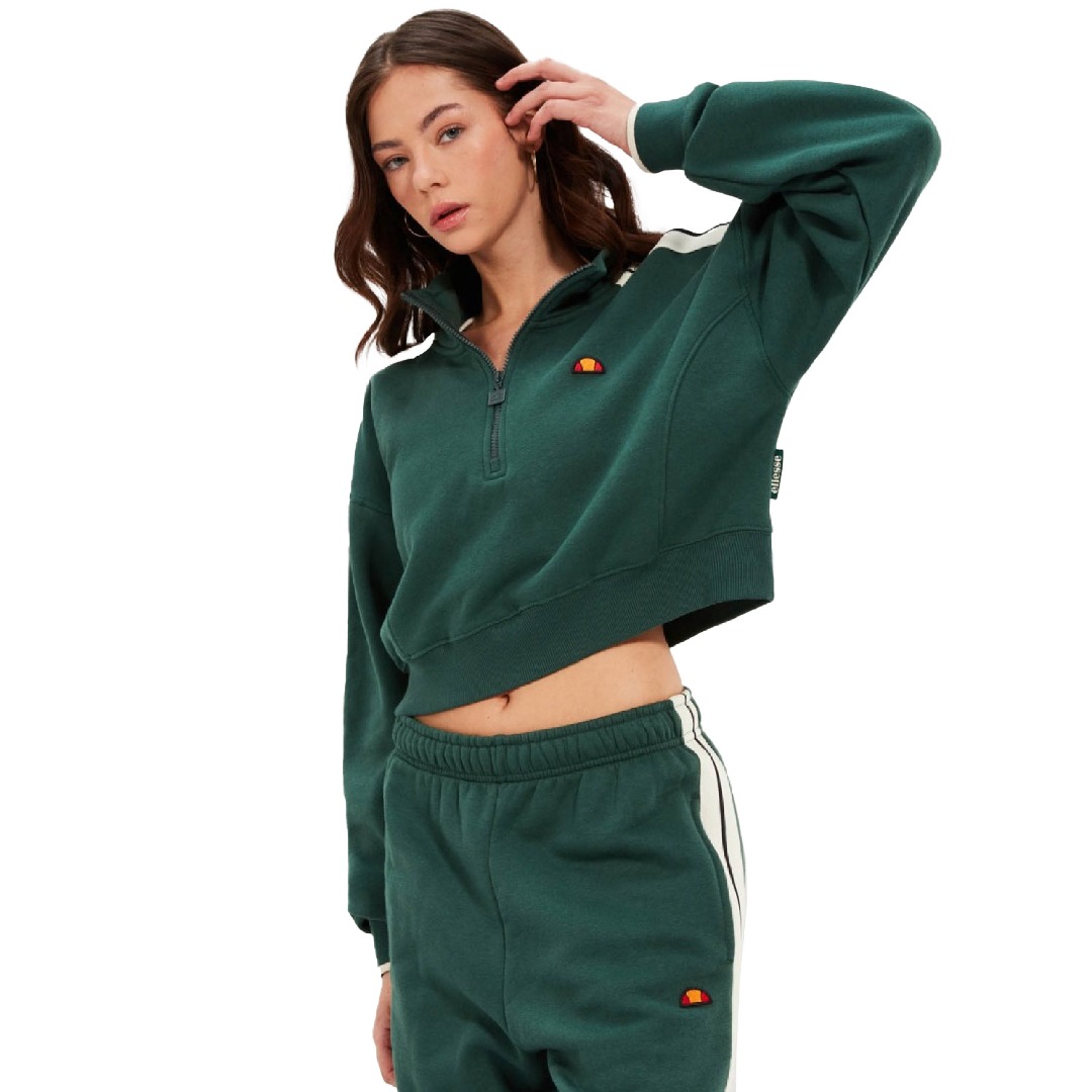 ELLESSE INNOCENZO CROP SWEATSHIRT SGT19154-502 Πράσινο