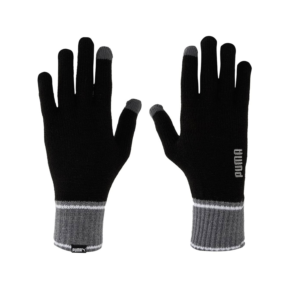 PUMA KNIT GLOVES 041772-01 Μαύρο