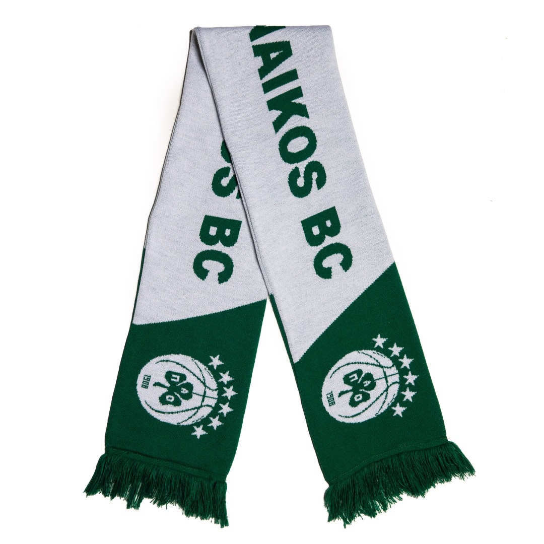 PANATHINAIKOS B.C. SCARF WHITE/PAO 1.011.0062-1908 Λευκό