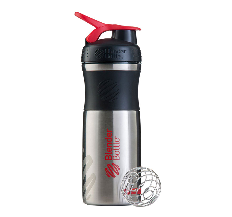 BLENDER BOTTLE 820ML SPORTMIXER STAINLESS Κόκκινο