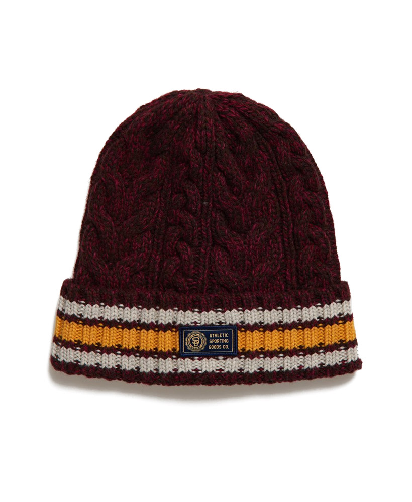 SUPERDRY BOSTON BEANIE M9010070A-3TD Μπορντό