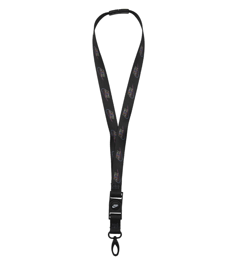 NIKE PREMIUM LANYARD PRINTED N.100.4565-034 Μαύρο